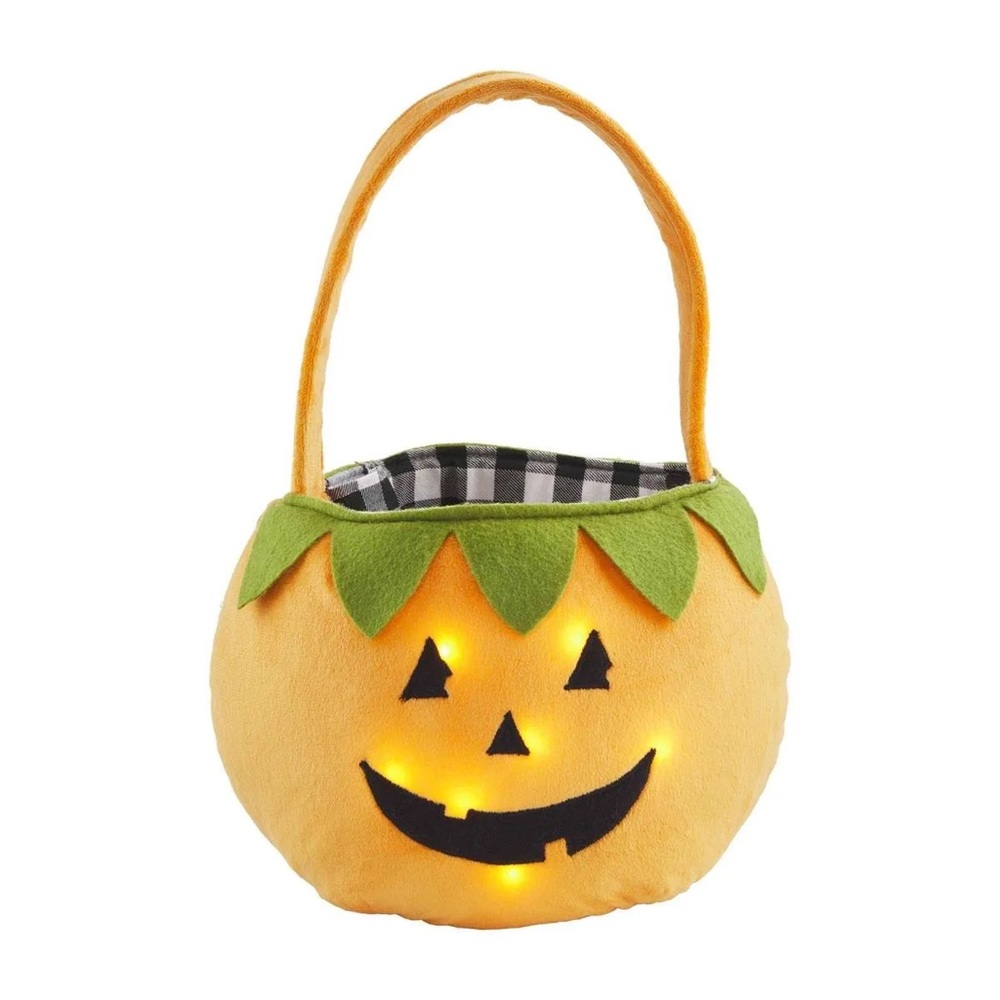 Mud Pie LIGHT-UP JACK-O-LANTERN HALLOWEEN BAG